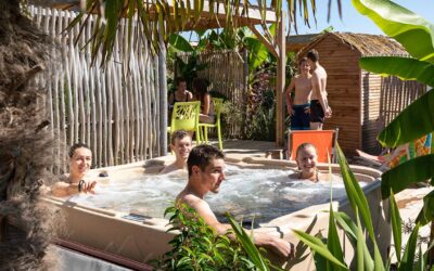 Se détendre à O’Gliss Park : jacuzzi et espace privé