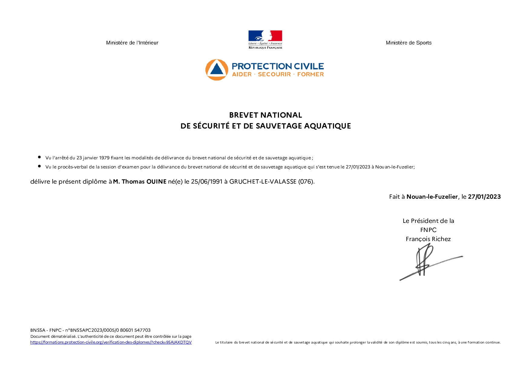 BNSSA thomas ouine-page-00001 diplome BNSSA