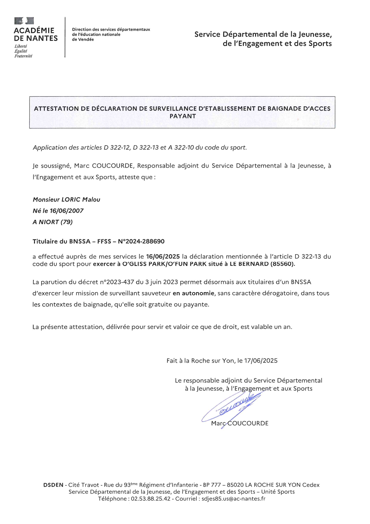 LORIC Malou-page-00001 diplome BNSSA